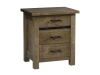 Glacier Night Stand: GL-NS-3D-CLO