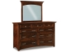Lincoln JRLN-069 Dresser & Lincoln Mirror: RLN-030-JR