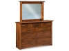 Live Wood-JRW-057-Nine Drawer Dresser-JRW-030-Mirror-JR
