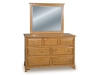 Heritage Economy Dresser: HE-DR-7D and HE-MR-11 Mirror-CLO