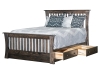 Trestle Bed-ITTR-059 with Storage-IT-302-Platform Bed-Drawers Open-IT