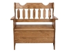 Slat Back Storage Bench-AJ