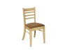 Brady Chair Shown with Buttermilk Paint-FN: Wood, Fabric or Leather Seat