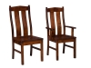 Timber Ridge Chair-AT: Wood, Fabric or Leather Seat
