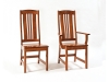 Carolina Chair-RH: Wood, Fabric or Leather Seat