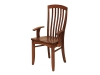 Malibu Arm Chair-FN: Wood, Fabric or Leather Seat