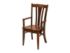 Meridan Chair-FN: Wood, Fabric or Leather Seat