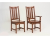 Vintage Mission Chair-RH: Wood, Fabric or Leather Seat