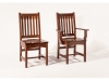 Buchanan Chair-RH: Wood, Fabric or Leather Seat