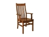 Wabash Arm Chair-FN: Wood, Fabric or Leather Seat