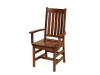 Williamsburg Arm Chair-FN: Wood, Fabric or Leather Seat