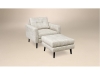 Serene Chair-Flat Arm with Footstool-AJF