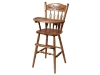 H093709-Post Type Wheat Back Highchair-SP