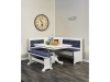 Upholstered Traditional Nook w/Table: AJW700TN-6-AJ