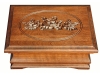 J022483-Medium Jewelry Box-Carved Rose Lid-SP