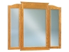 JRH-046-Hoosier Heritage Beveled Tri-View Mirror-JR