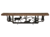 R222114-Rustic Shelf with Whitetail Deer-SP