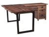 Adona-AD7284 Corner Return Desk-Overhang-LN