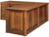 Victorian-FVD-7878L-VS-2 Piece-Back-Victorian L Desk-FV