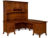 LA-83 Carlisle L-Shape Desk and LA-84 Hutch-LB