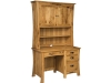 Arts and Craft Pedestal Desk: LA-323/Hutch-LA-323H-LB