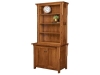 Boston-BO3649-O Bookcase Hutch and BO4021D2-Credenza-LN