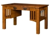 Mission Bookcase Writing Desk: LA-04-LB