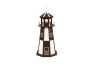 3 Foot Poly Brown Checkered Lighthouse-LC