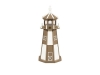 3 Foot Poly Taupe Checkered Lighthouse-LC