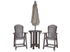 Adirondack Balcony Chair-ABC22-Round Pub Table-RPT30x36-HT