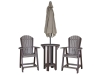 Adirondack Balcony Chair-ABC22-Round Pub Table-RPT30x36-HT