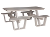 SPT802-Split Bench Picnic Table-CR