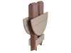 RFT17-Round Folding End Table-Closed-CR