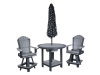 Table-RPT48x48-Round Pub Table-AHBSC22-High Bar Swivel Chairs-HT