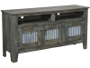 514-60 Mesa- TV Cabinet with Metal Inserts-CL