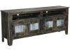 514-72 Mesa TV Cabinet with Metal Inserts-CL