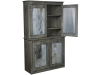520H Double Trash Bin with Hutch-Open-CL