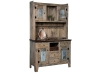 529-Settlers Hutch-Bel-Air with Earthtone Stain-CL
