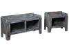 534-535-Boot Bench-Monument Gray-CL
