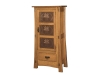 Modesto 1 Door Pie Safe w/Copper Panels-HC