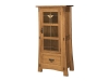 Modesto 1 Door-Pie Safe w/Leaded Glass Panels-HC