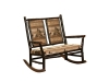 121-Grandpa Double Rocker with Fabric Seat-HH