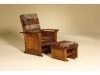 720-722-Bow Arm Panel Glider and Ottoman-AJF