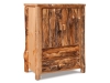 BC203-RP: 2 Drawer Armoire-Rustic Pine-FS