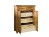 4648-Parkland Highboy Chest: Open-HH