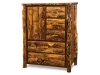 BC205-AW-5 Drawer Armoire-Aspen Log with Walnut Cabinet-FS