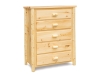 EC-BC214-PP-5 Drawer Dresser-Plain Pine-FS
