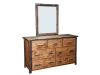 1650-1651-Bear Lodge Collection Dresser and Mirror-HH