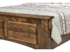 6603-Rough Cut 2-Panel Maplewood Bed: Detail-HH