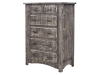 6671-Rough Cut Maplewood Chest: Gray-HH